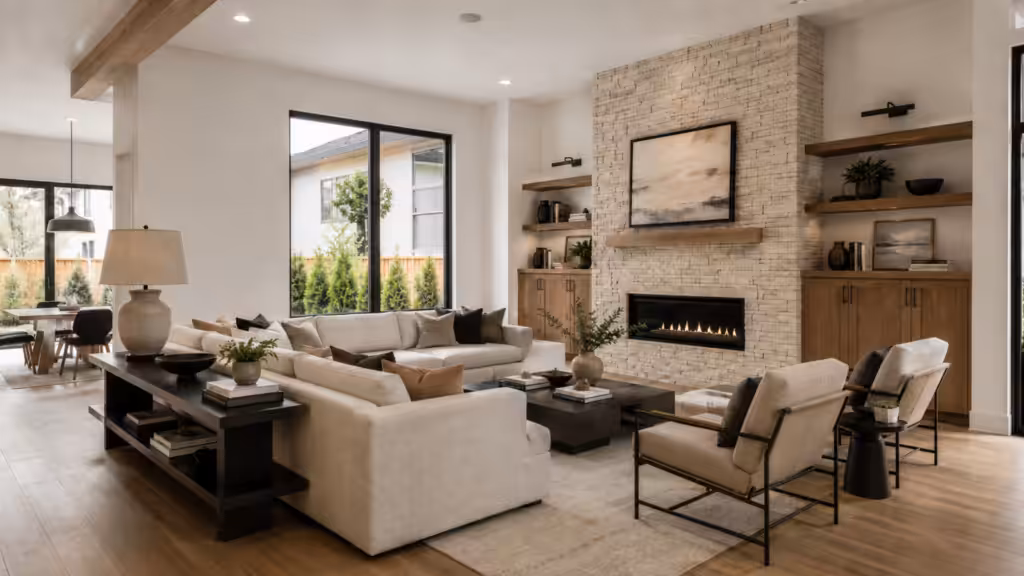 The interior of a custom home designed and built by Genco Homes in Colorado.