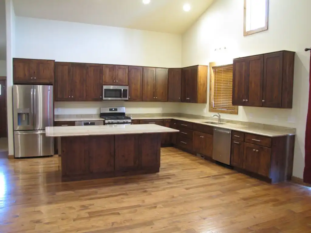 Custom kitchen with high-end cabinetry in a Northern Colorado home built by Genco