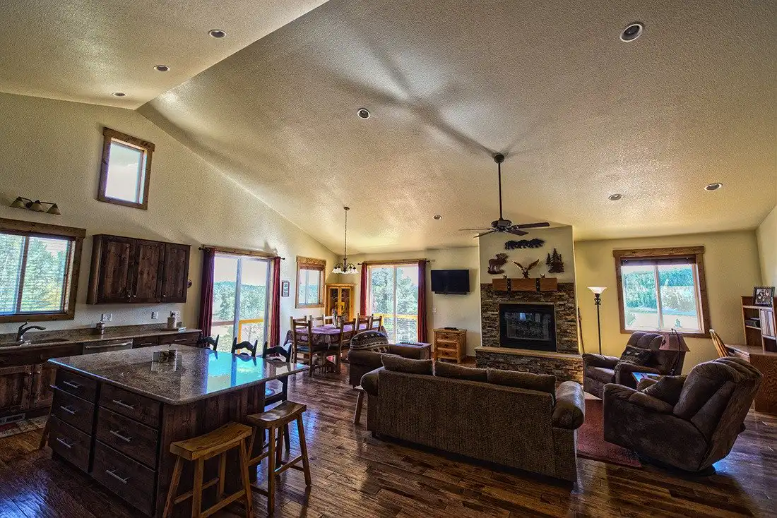Great room and kitchen built by Genco