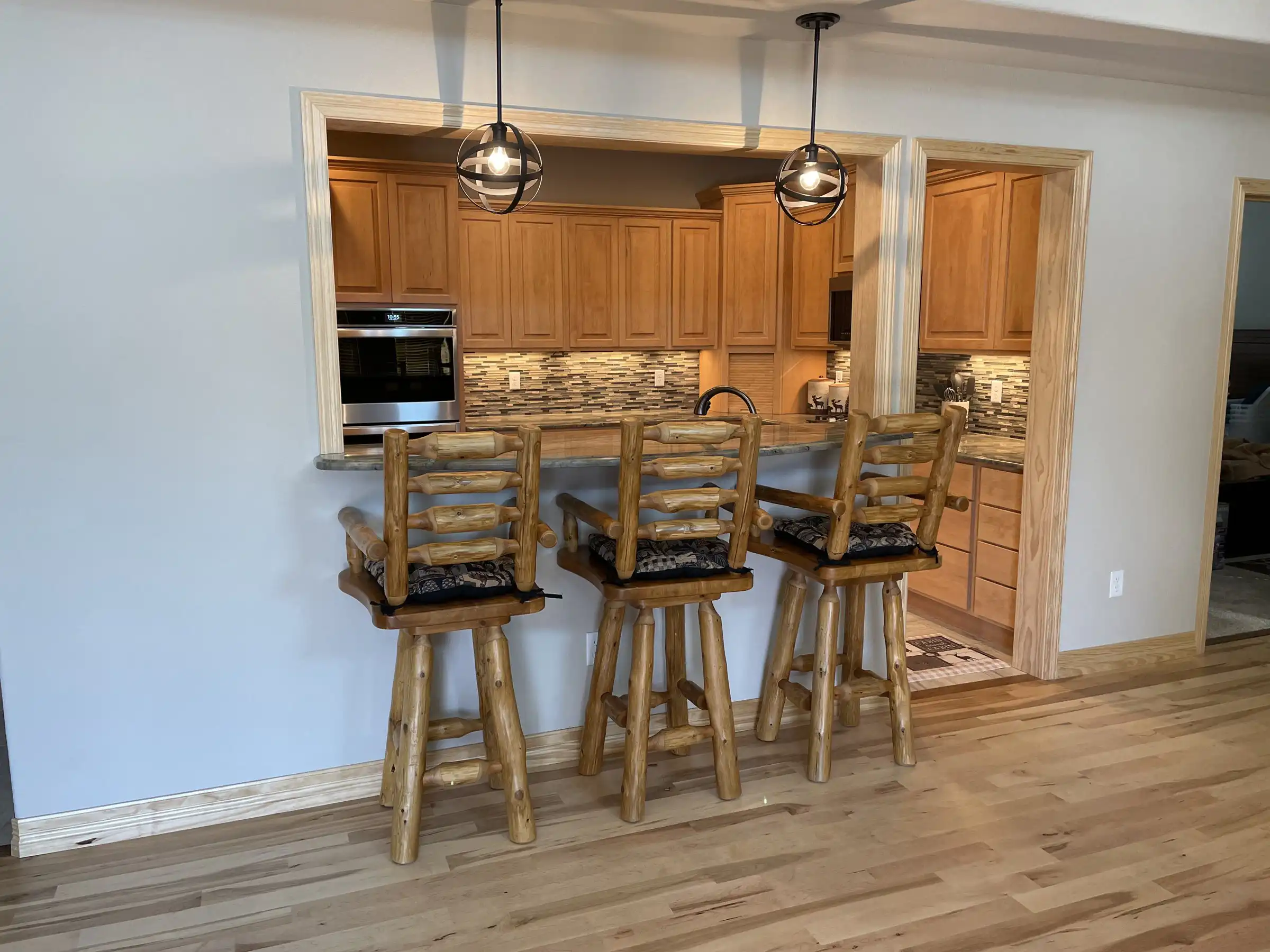 Kitchen bar seating by Genco