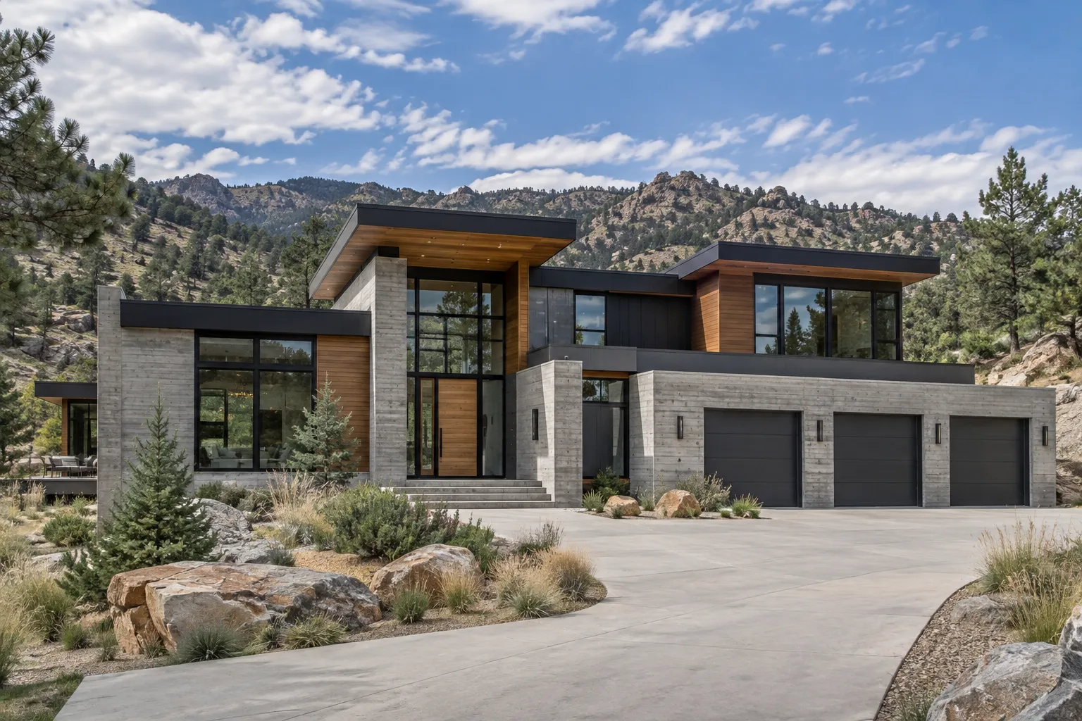 Design concept rendering: The Foothills Modern exterior
