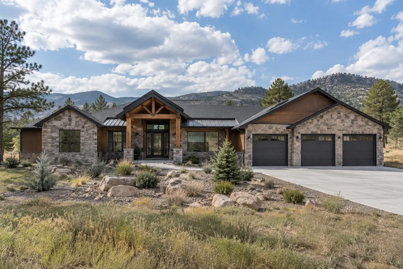 Design concept rendering: The Front Range Ranch exterior