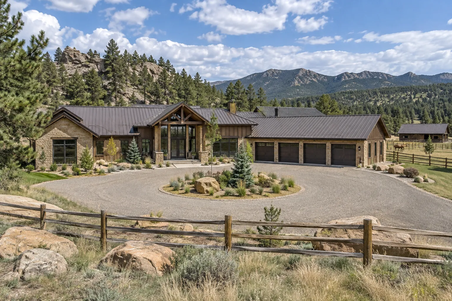 Design concept rendering: The Hogback Ranch exterior