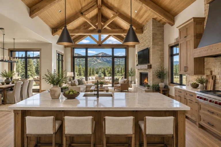 Design concept rendering: The Hogback Ranch kitchen