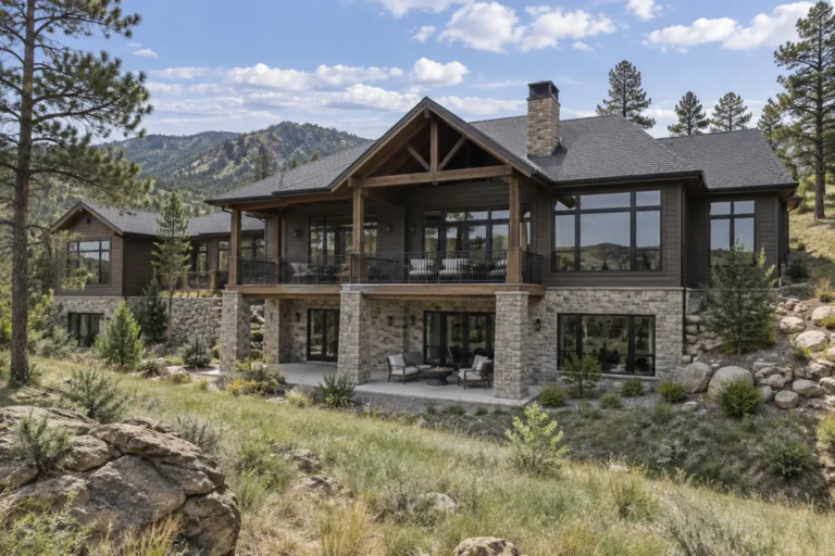 Design concept rendering: The Overlook hillside walkout exterior